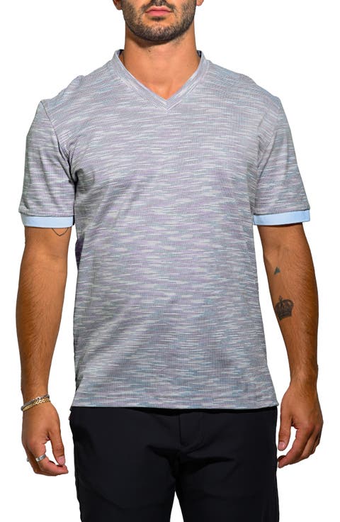 Vivaldi Mirage V-Neck Cotton T-Shirt