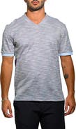 Maceoo Vivaldi Mirage V-Neck Cotton T-Shirt