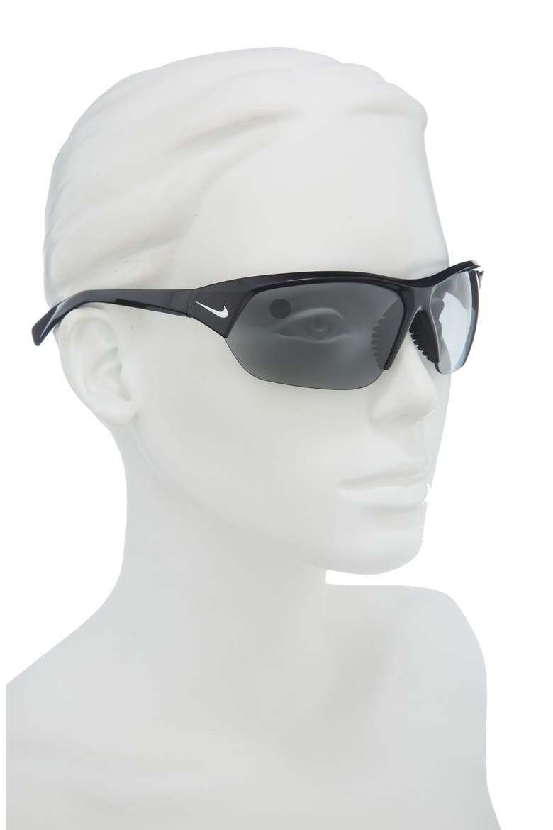 Skylon Ace 69mm Rectangular Sunglasses, Alternate, color, BLACK/ WHITE
