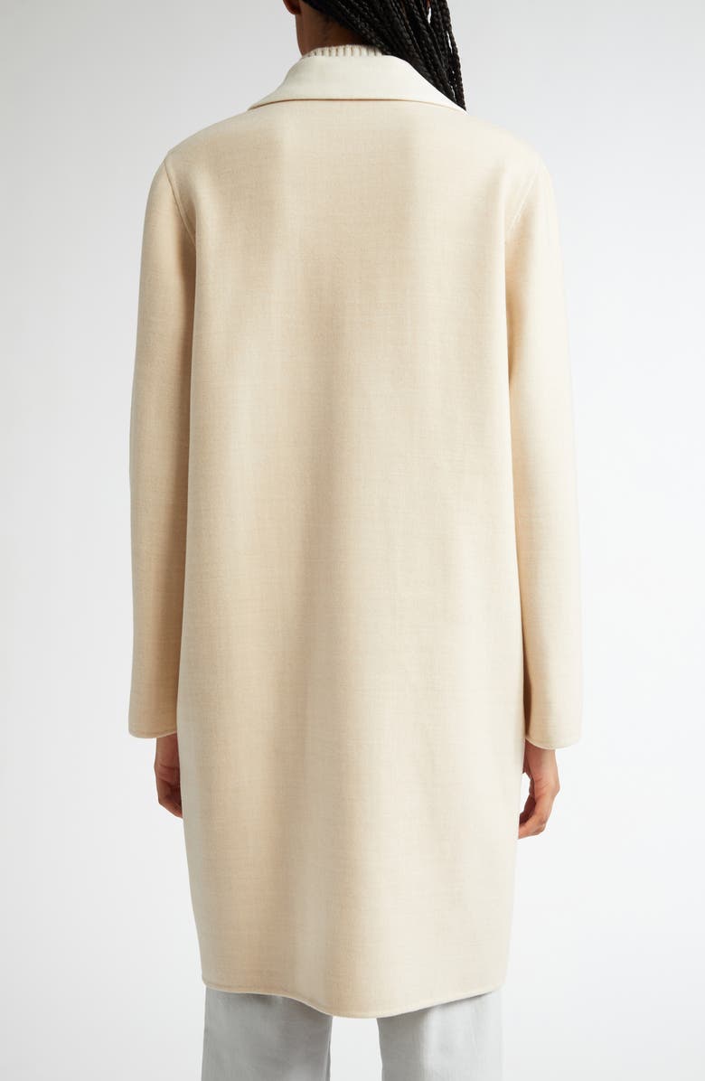 Eleventy Double Breasted Double Face Wool Coat, Alternate, color, 