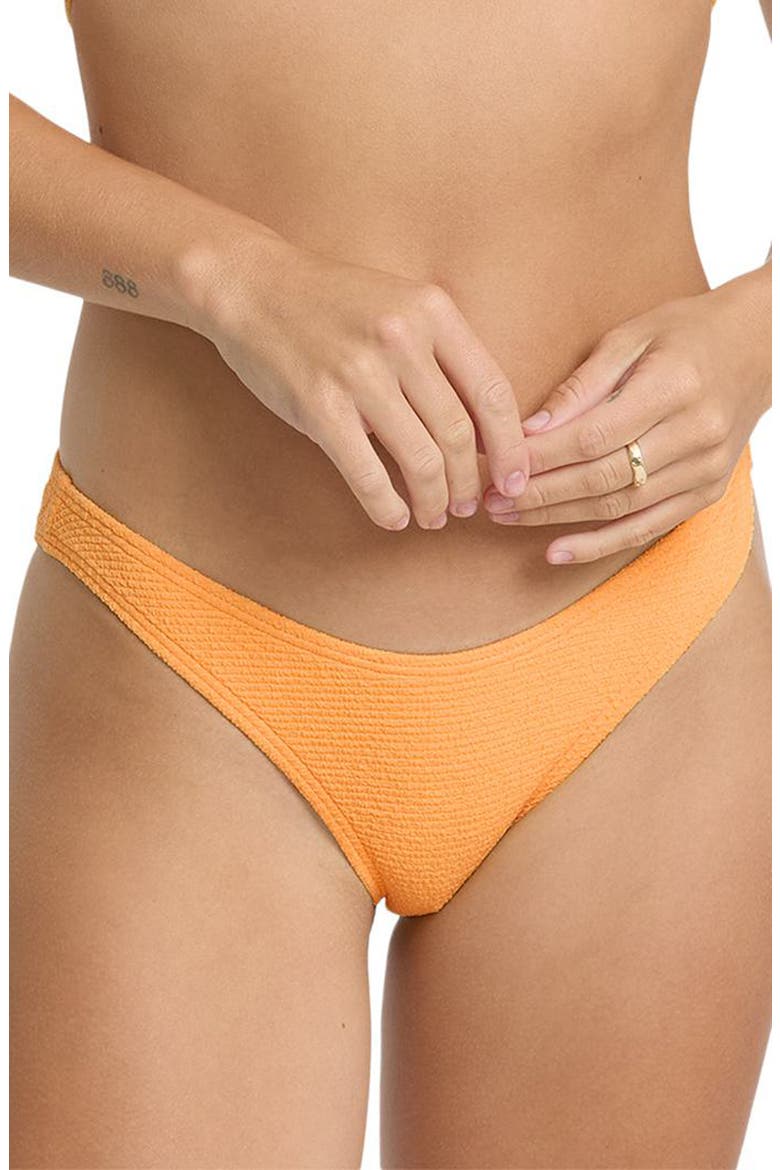 Crinkle Crush Hike Bikini Briefs, Main, color, SUNDRESS