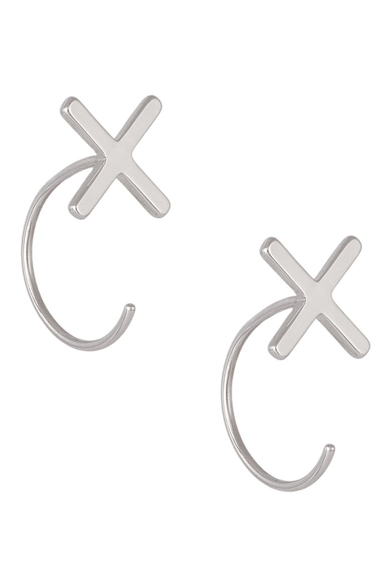 Ear Jackets, Main, color, SILVER