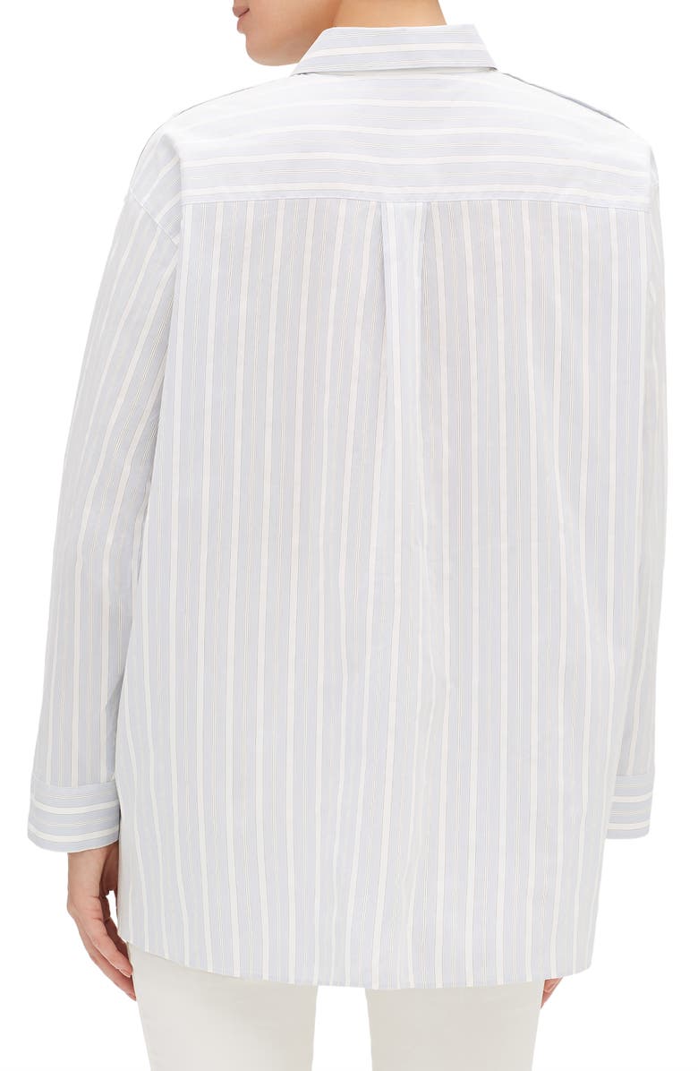 Lafayette 148 New York Trinity Boulevard Stripe Blouse, Alternate, color, 