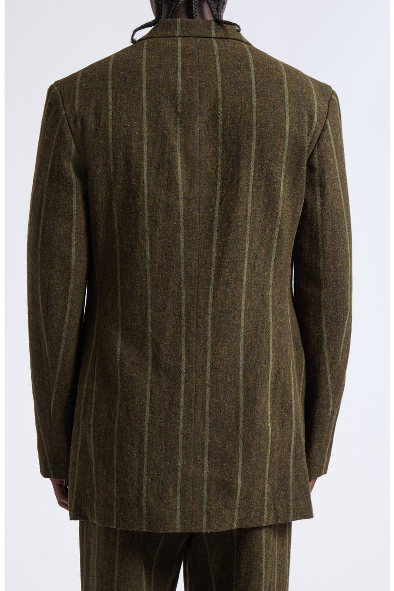 Stripe Wool Blend Sport Coat, Alternate, color, KHAKI