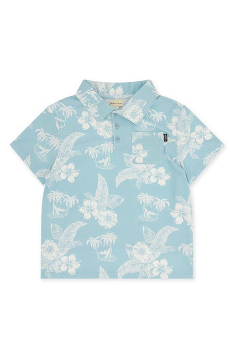 Kids' Feel Good Tech Floral Performance Polo (Little Kid)
