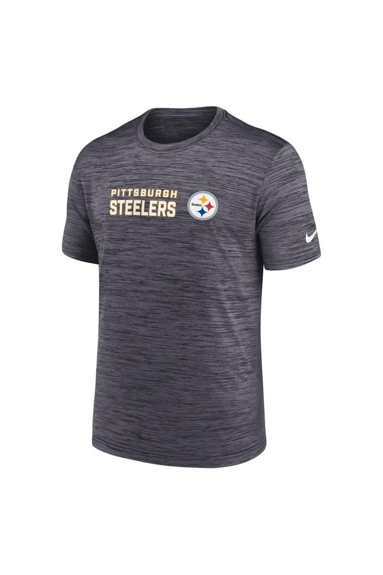 Men's Nike Black Pittsburgh Steelers Big & Tall Primetime Reverse Play Velocity Performance T-Shirt, Alternate, color, Black