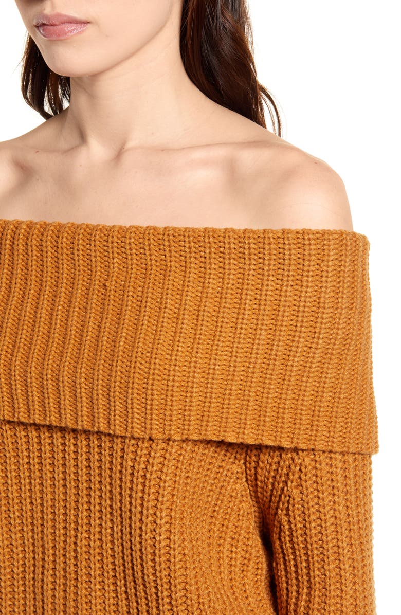 Lulus Carmichael Off the Shoulder Sweater, Alternate, color, 