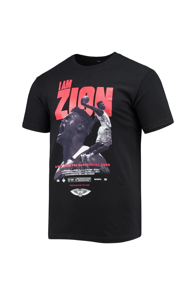 Men's Zion Williamson Black New Orleans Pelicans Check the Credits Player T-Shirt, Alternate, color, Black