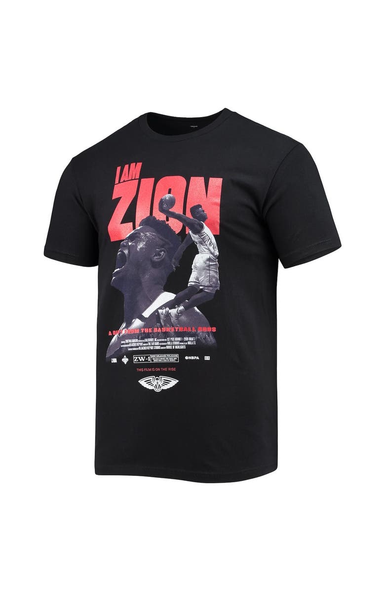 HOUSE OF HIGHLIGHTS Men's Zion Williamson Black New Orleans Pelicans Check the Credits Player T-Shirt, Alternate, color, Black