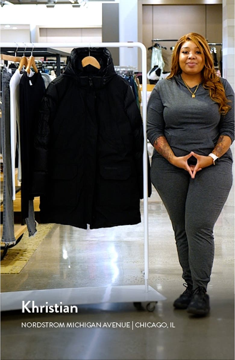 Paradigm Trillium Black Label Mixed Media Water Repellent 750 Fill Power Down Parka, sales video thumbnail