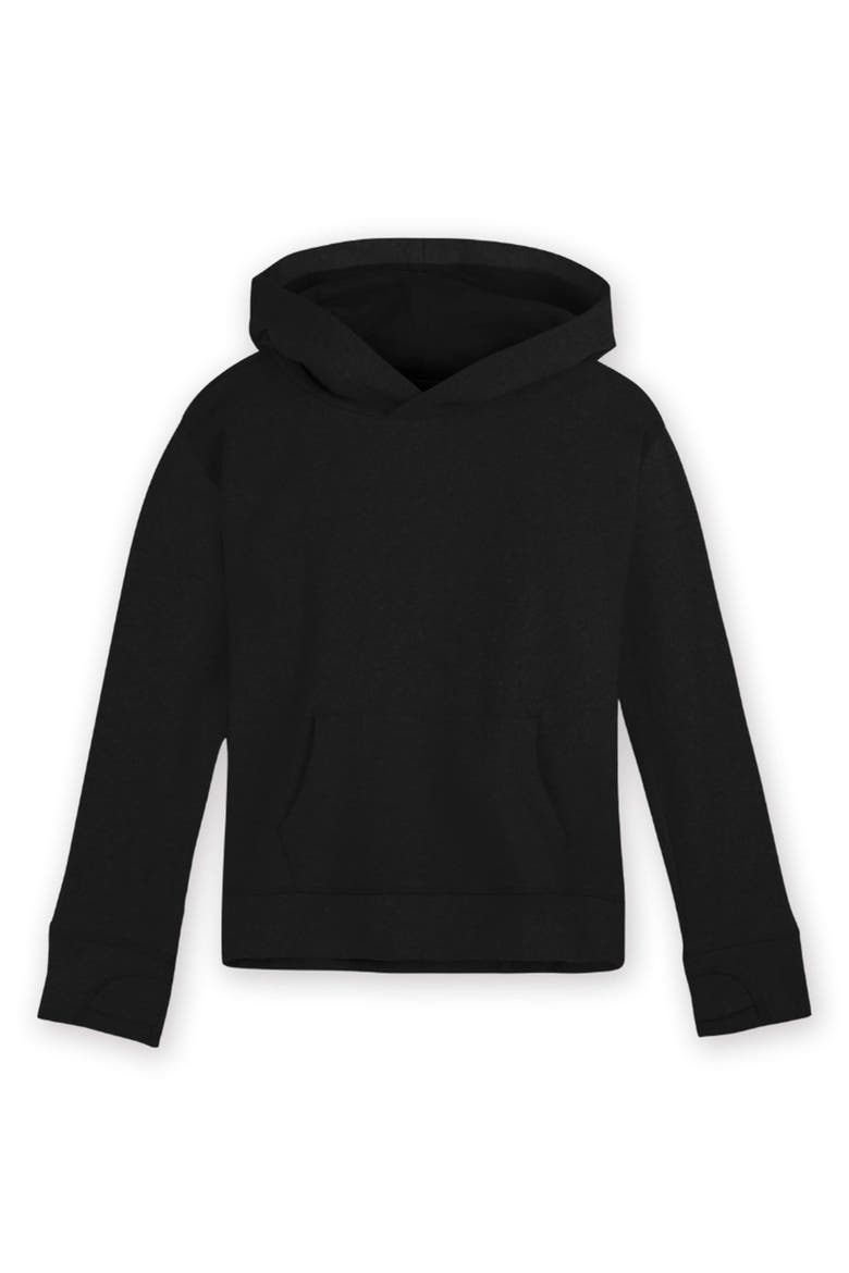 Organic Cotton Pullover Pocket Hoodie, Main, color, Black