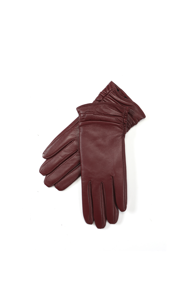 Zephyr Handbag Elina Leather Gloves, Alternate, color, Burgundy
