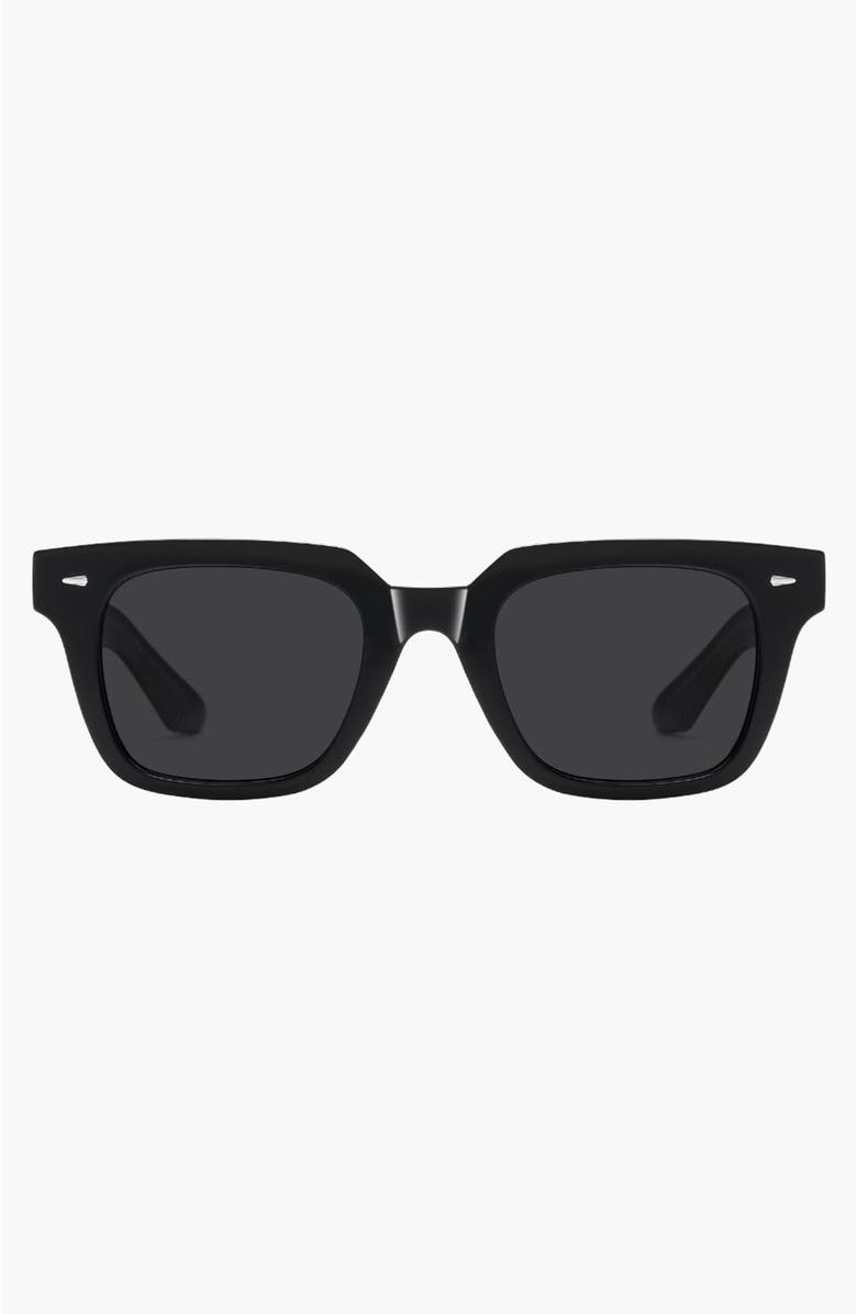 LASCANA Women's Horn Rimmed Square Sunglasses, Main, color, Black