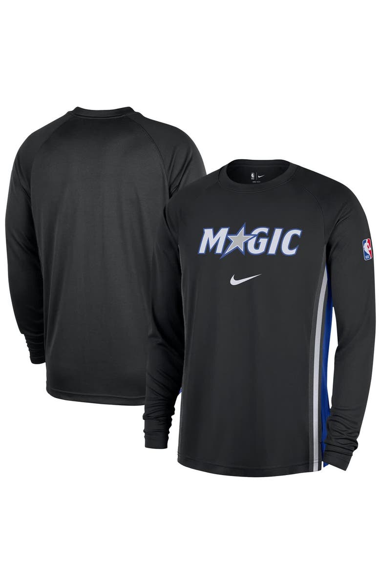 Nike Men's Nike Black Orlando Magic 2025/26 Authentic Pre-Game Legend Dri-FIT Long Sleeve Shooting Shirt, Main, color, Black