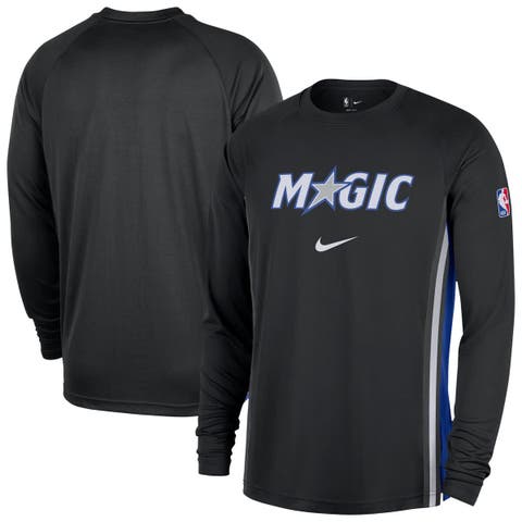 Men's Nike Black Orlando Magic 2025/26 Authentic Pre-Game Legend Dri-FIT Long Sleeve Shooting Shirt