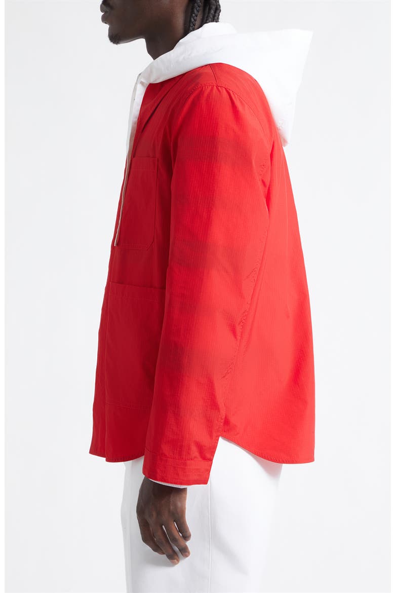 Utility Jacket with Removable Hood, Alternate, color, RED