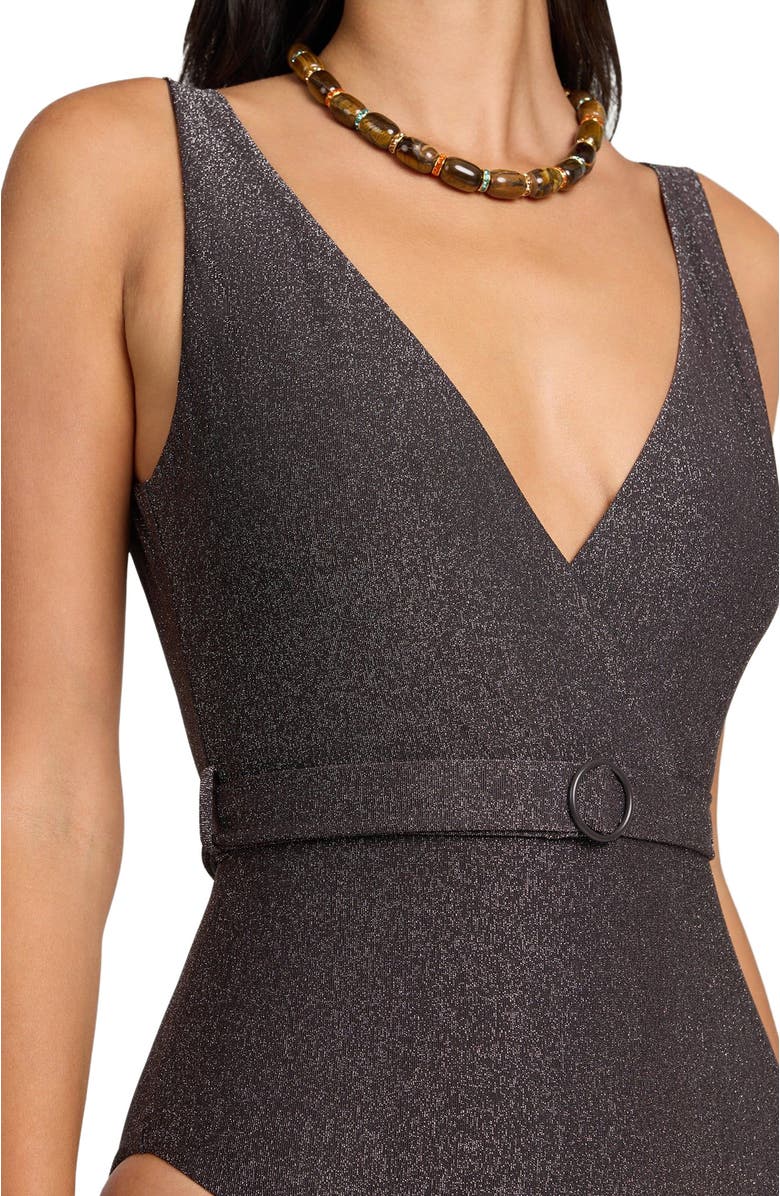 Onia Michelle One Piece, Alternate, color, Espresso