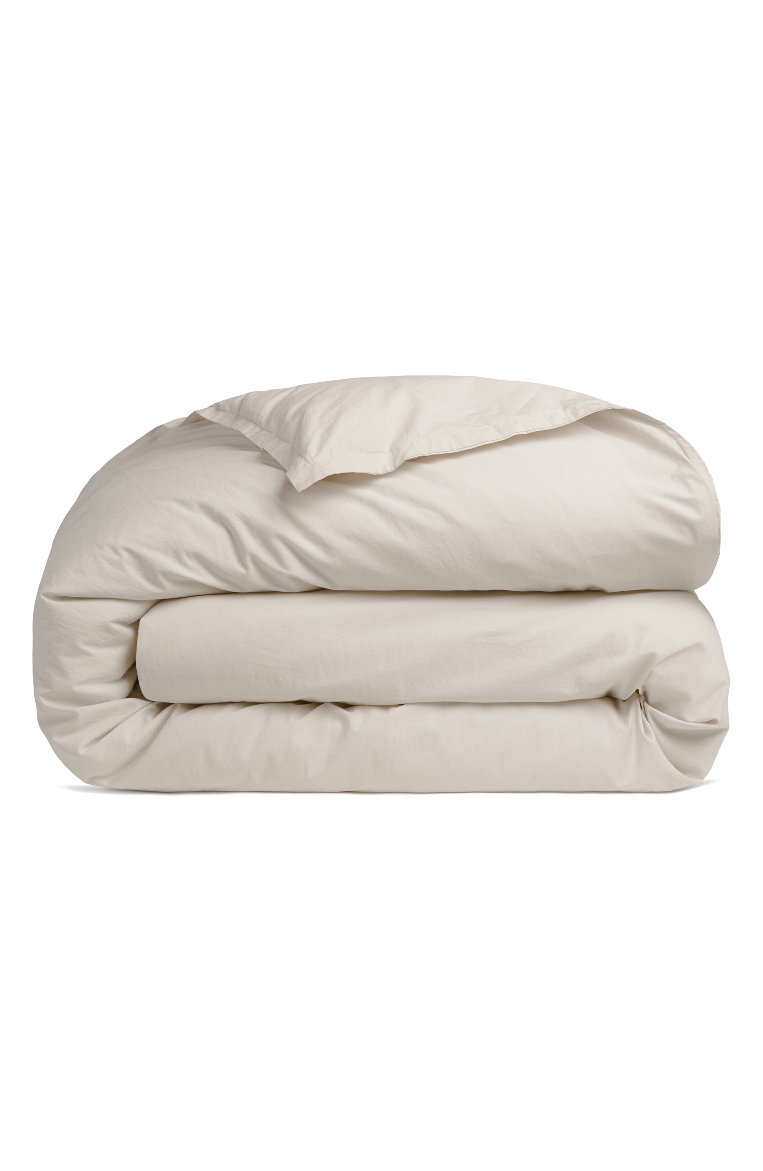 Parachute Percale Duvet Cover in Bone 