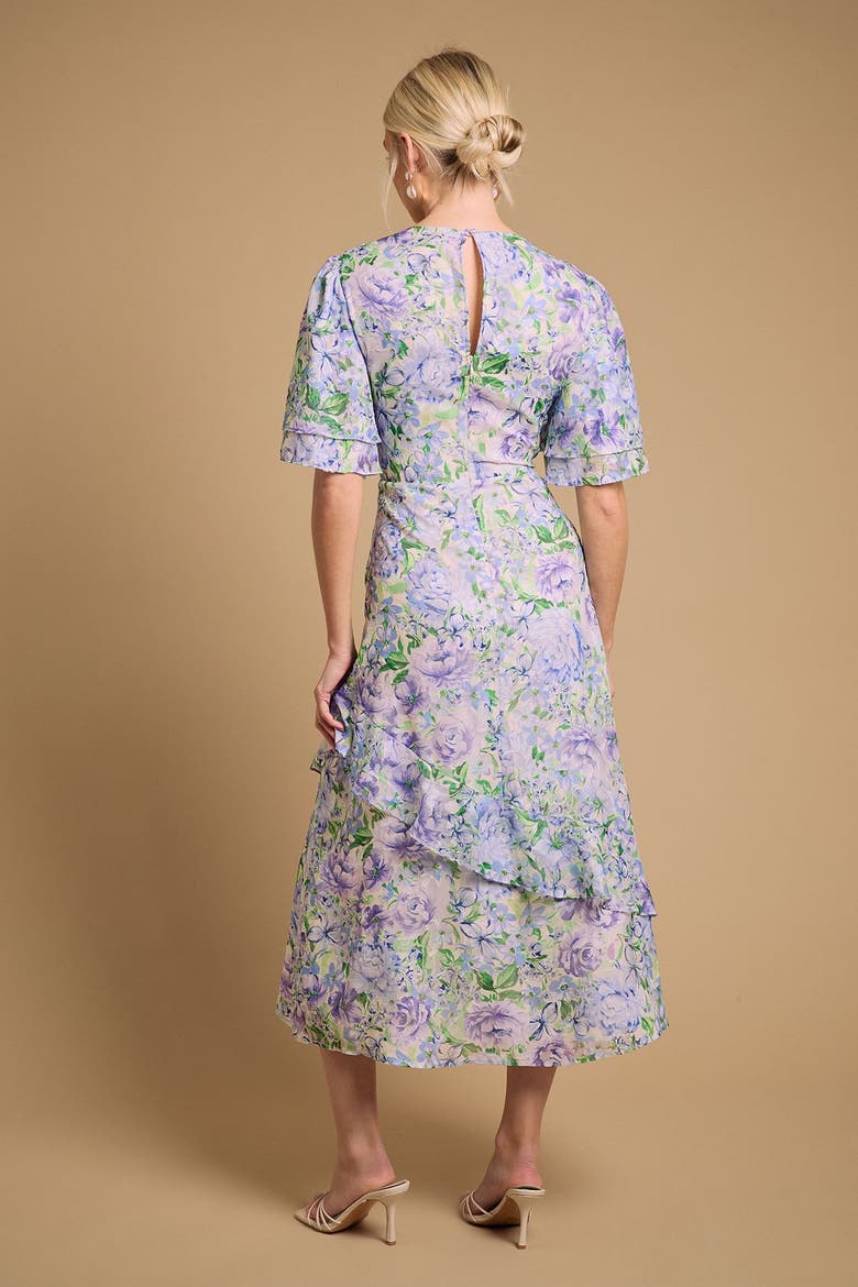 Occasion Flora Jacquard Midi Dress, Alternate, color, Blue