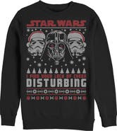 Star Wars Men's Star Wars Ugly Christmas Lack of Cheer Disturbing  Sweatshirt