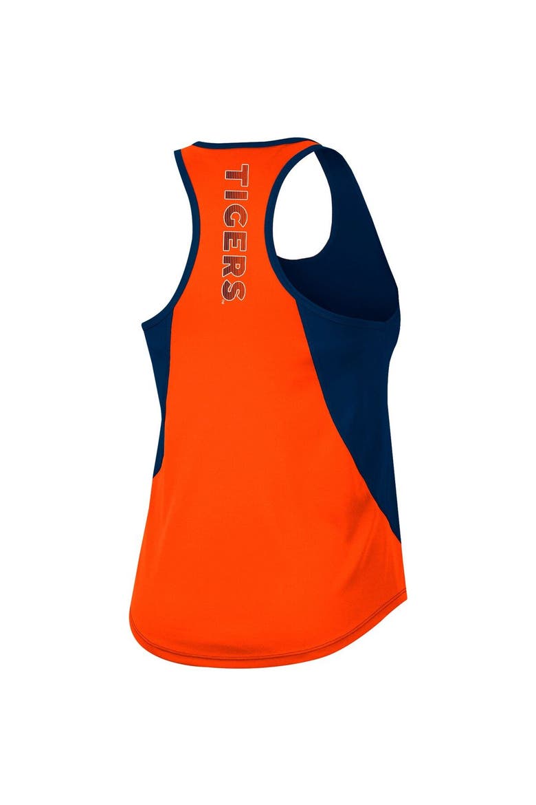 Women's Colosseum Navy Auburn Tigers Sachs 2-Hit Scoop Neck Racerback Tank Top, Alternate, color, Navy