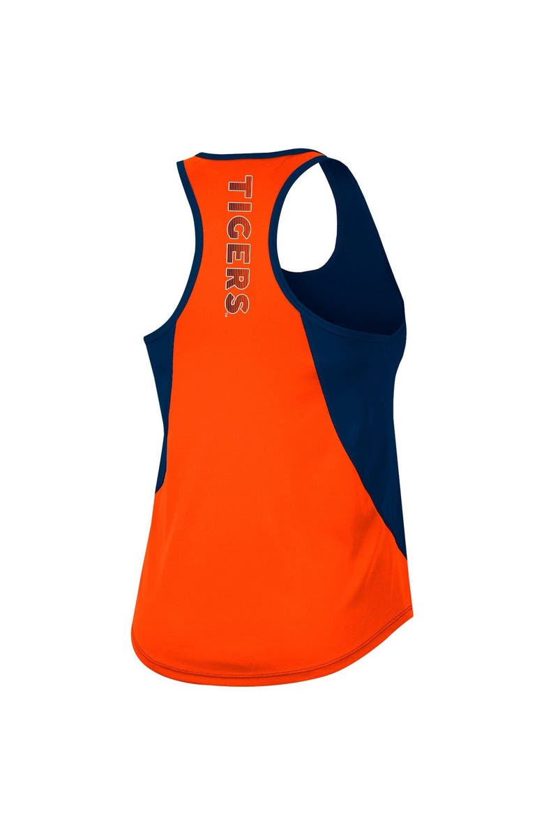 COLOSSEUM Women's Colosseum Navy Auburn Tigers Sachs 2-Hit Scoop Neck Racerback Tank Top, Alternate, color,