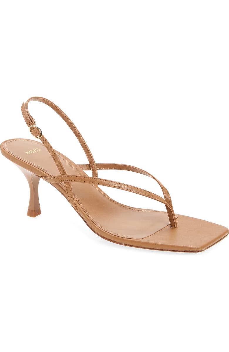 MANGO Ross Sandal, Main, color, Caramel