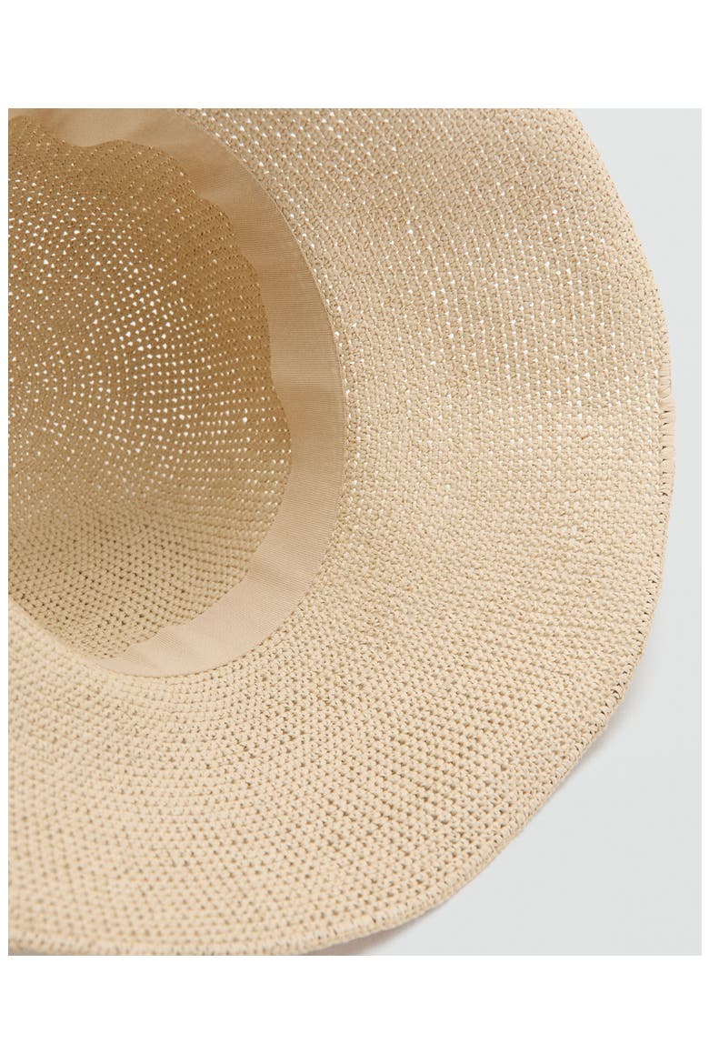 Straw Bucket Hat, Alternate, color, ECRU