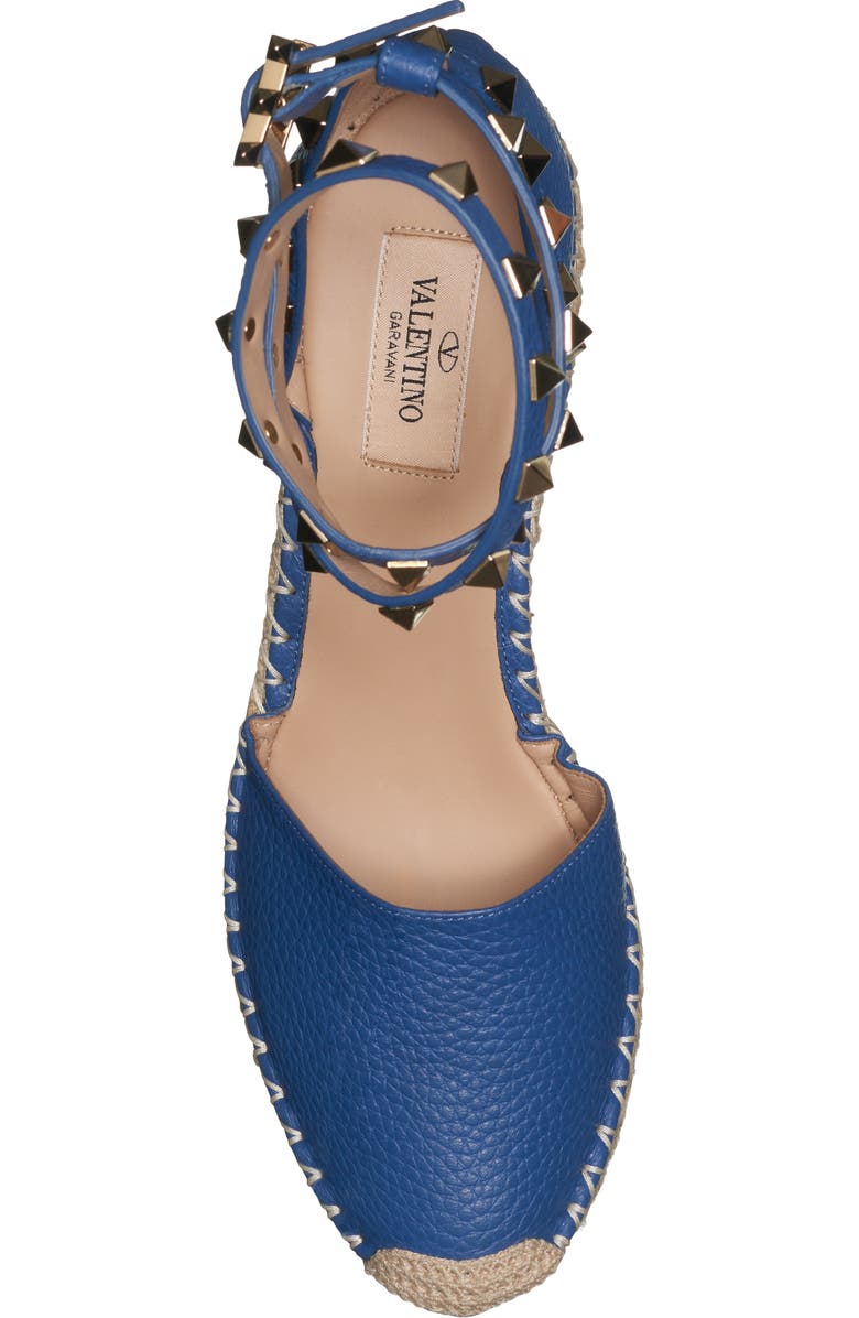 Valentino Garavani Rockstud Espadrille Wedge, Alternate, color,