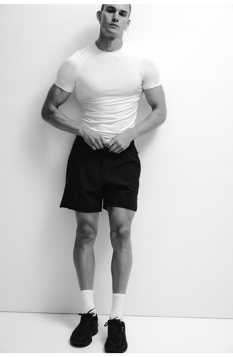H&M Sports Shorts With Drymove, Alternate, color, Black