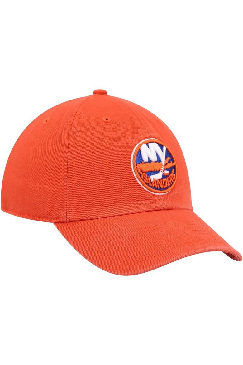 Men's '47 Orange New York Islanders Clean Up Adjustable Hat, Alternate, color, ORANGE