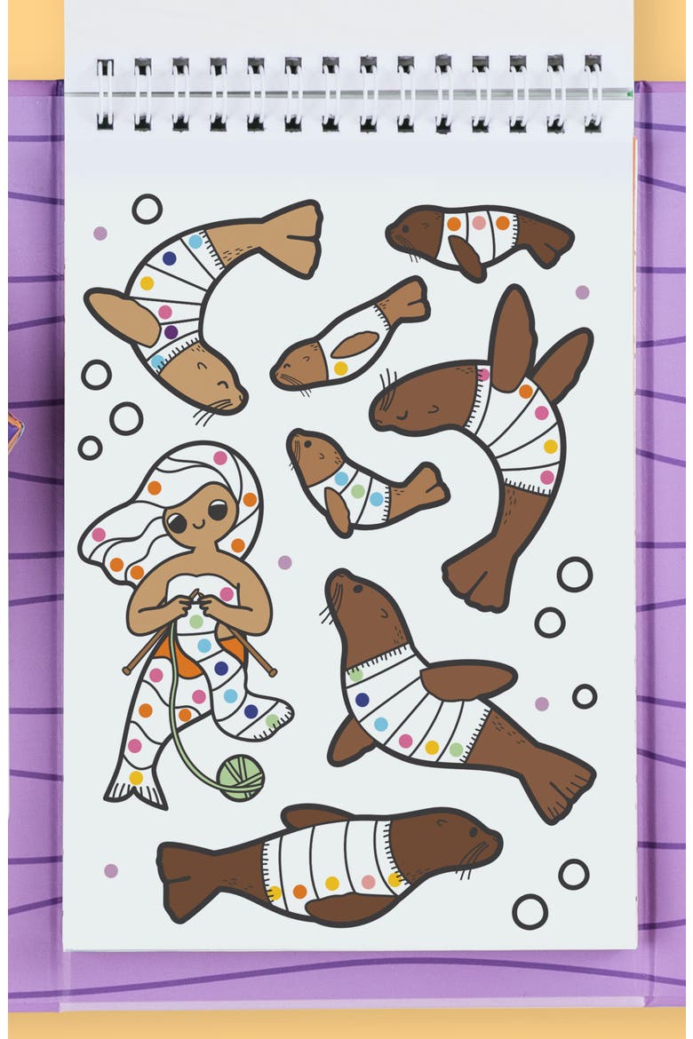 Mermaid Color By Numbers Set, Alternate, color, MULTI