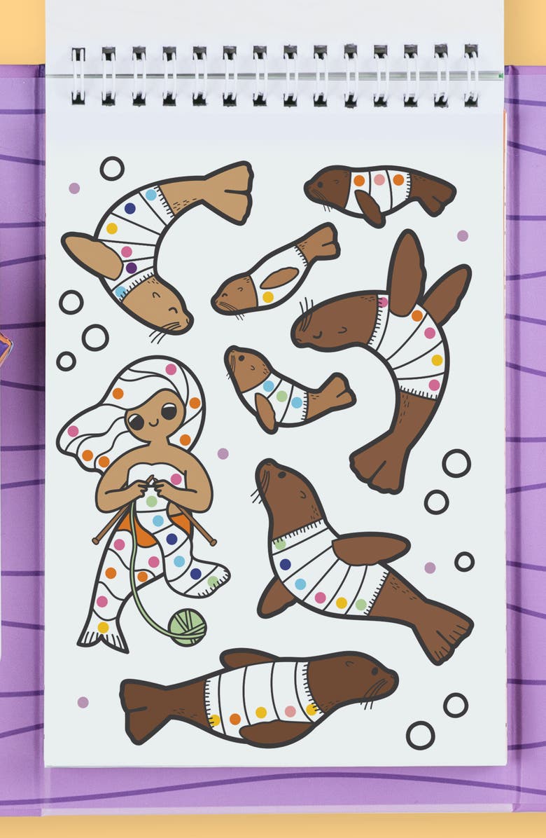 TIGER TRIBE Mermaid Color By Numbers Set, Alternate, color, Multi