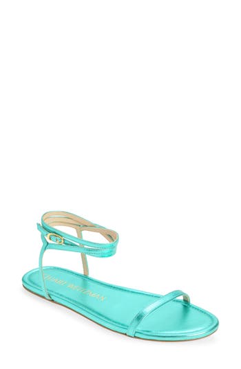 Stuart Weitzman Barely Nude Flat Sandal In Capri