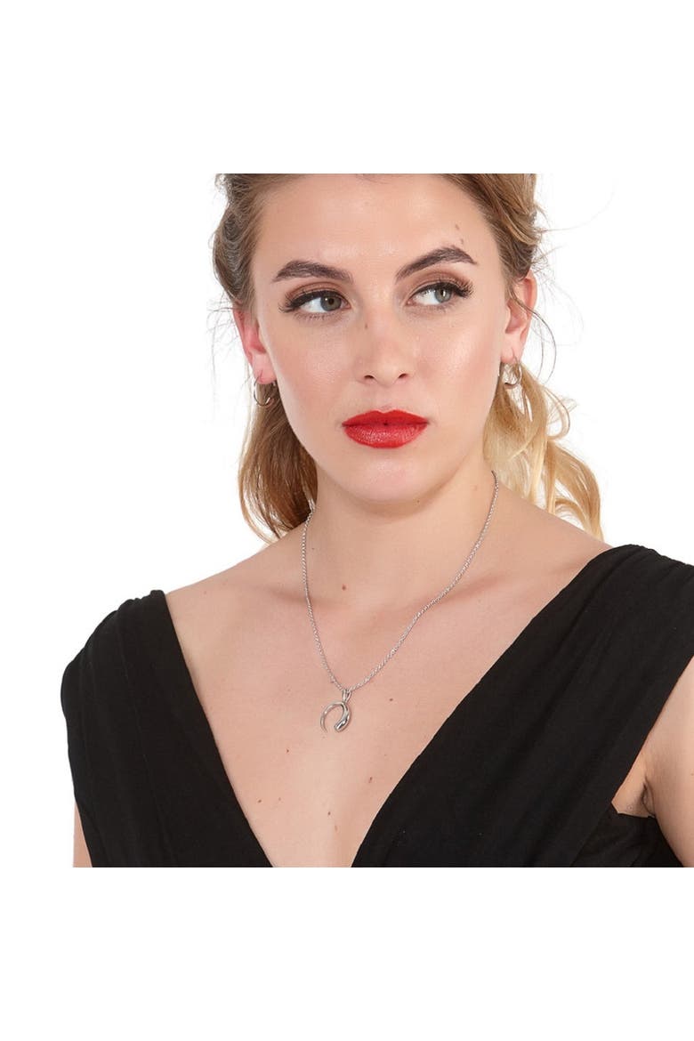 Luna Hoops, Alternate, color, Sterling Silver