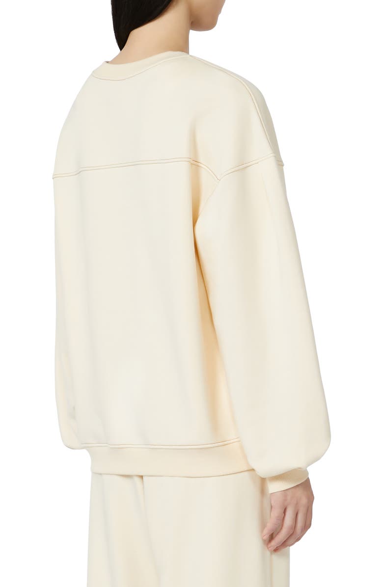 MM by Max Mara Mogol Oversize Sweatshirt, Alternate, color, Ivory
