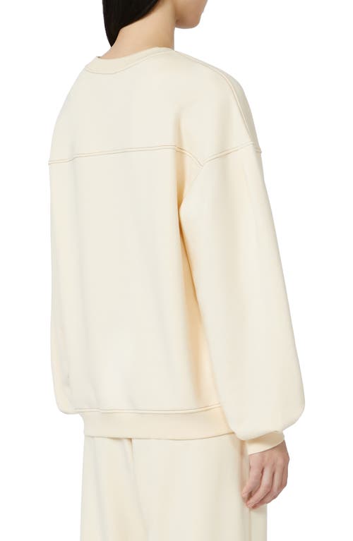 Weekend Max Mara Mogol Oversize Sweatshirt In White