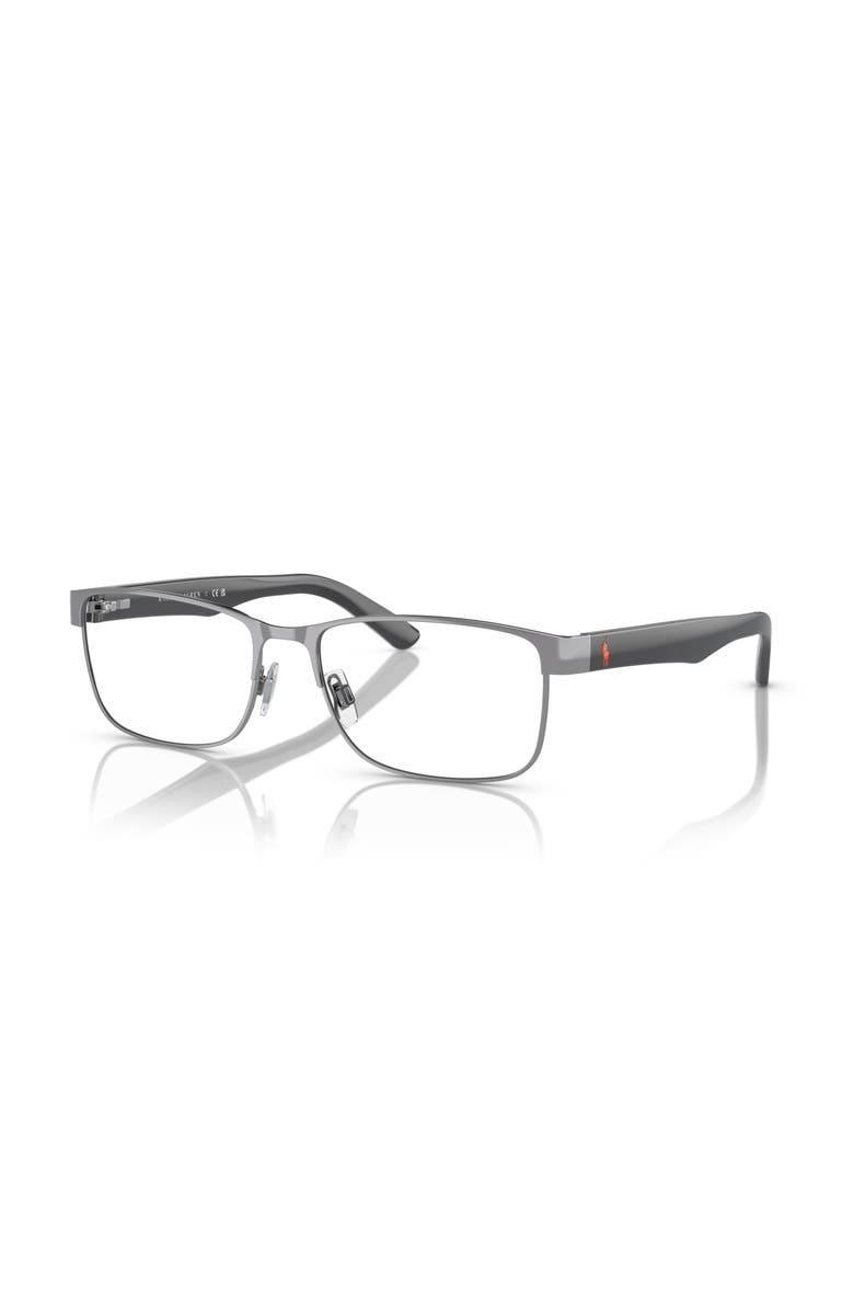 Polo Ralph Lauren 55mm Rectangle optical glasses, Main, color, Grey