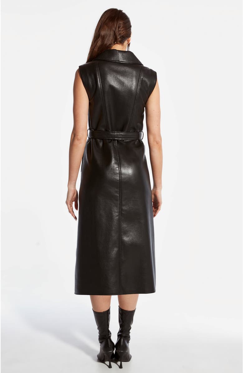 AS by DF Lola Recycled Leather Dress, Alternate, color, 