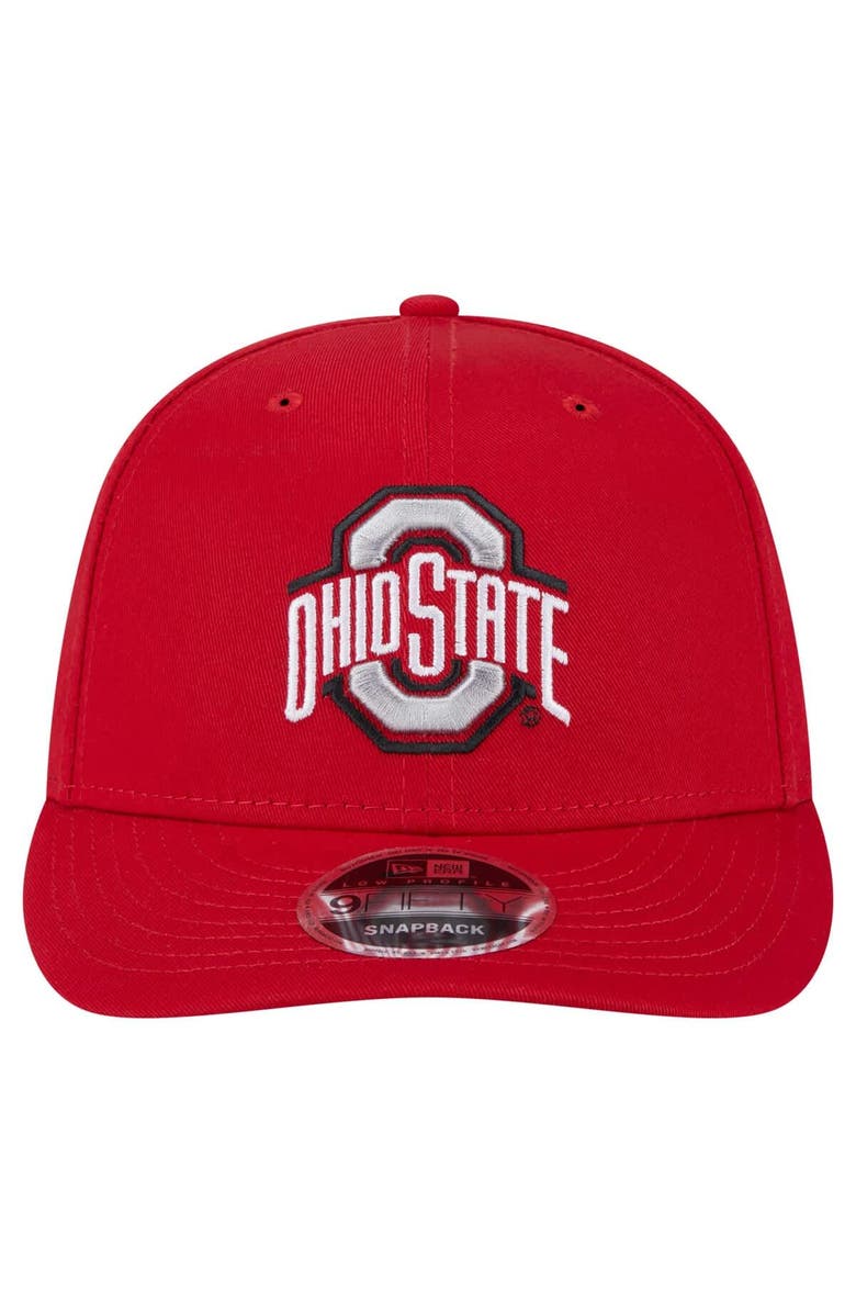 New Era Men's New Era Scarlet Ohio State Buckeyes Low Profile 9FIFTY Snapback Hat, Alternate, color, Scarlet