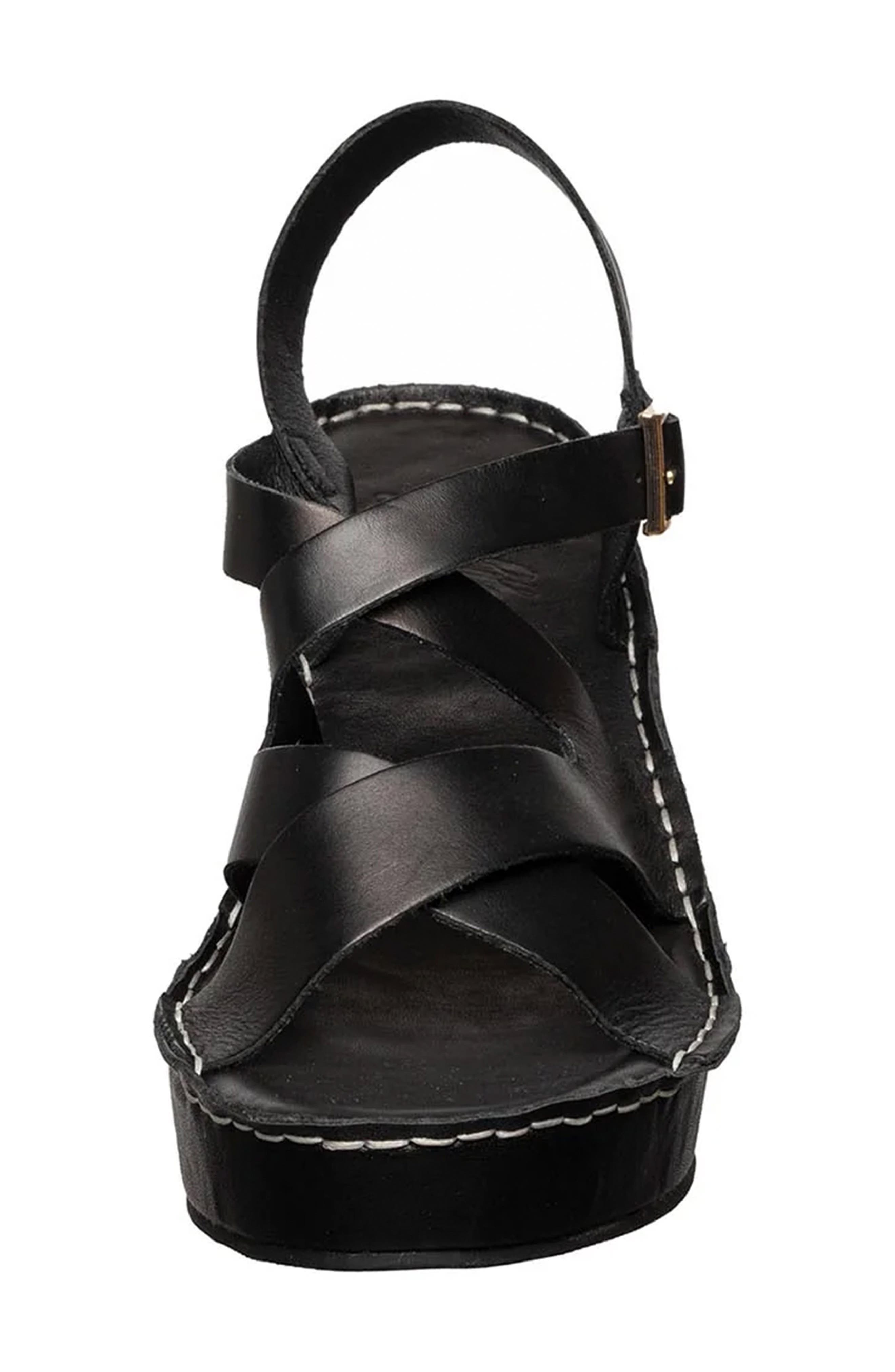 ANTELOPE Sari Platform Wedge Sandal, Alternate, color, Black