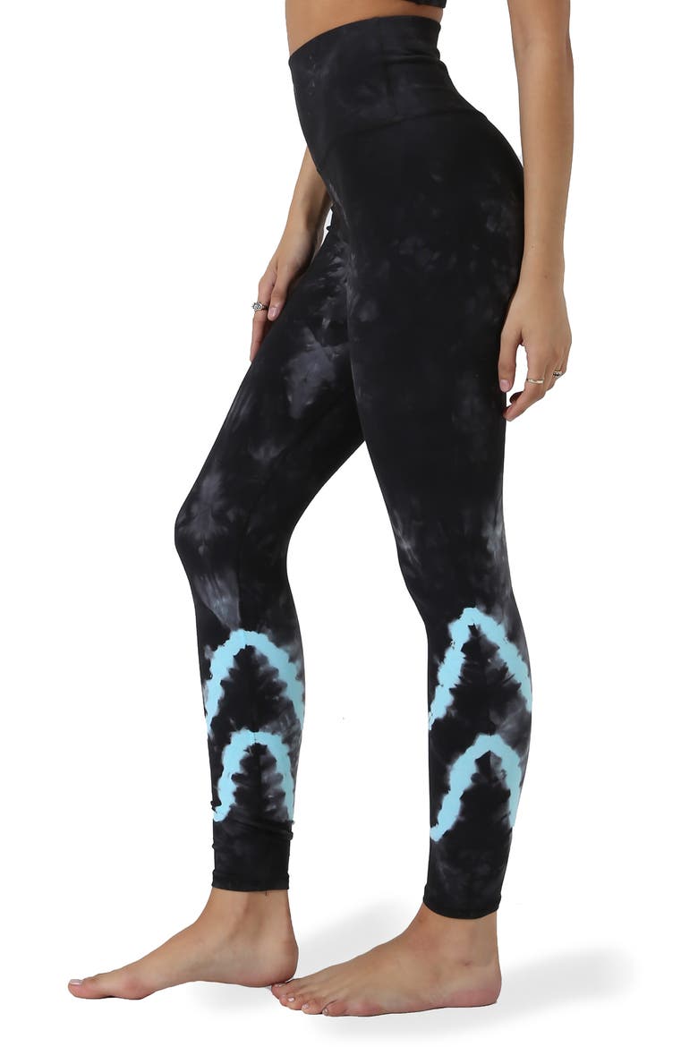 Sunset High Waist Leggings, Alternate, color, ONSS ONYX/ SEA SALT