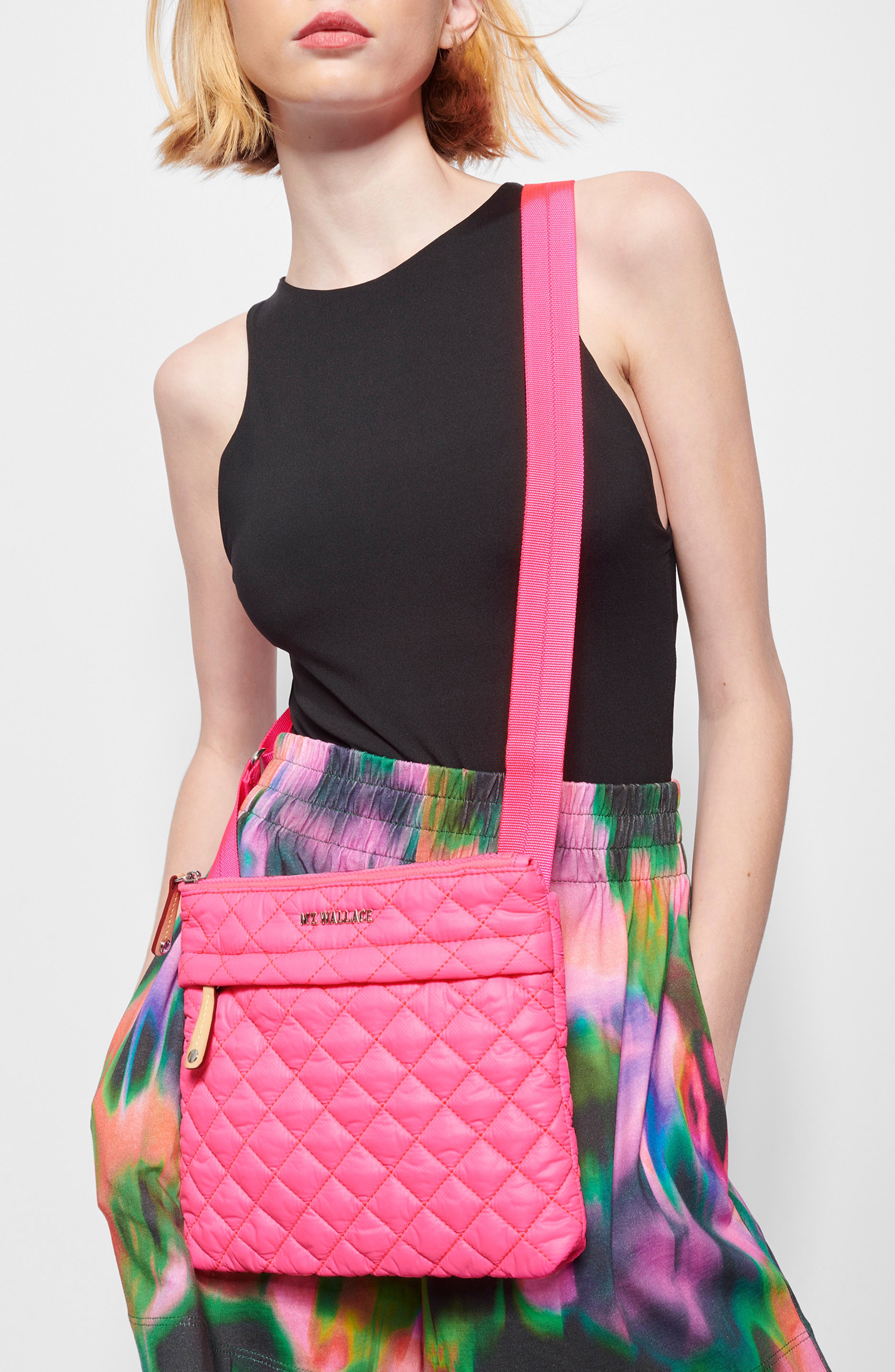 MZ Wallace Metro Flat Crossbody Bag, Alternate, color, 