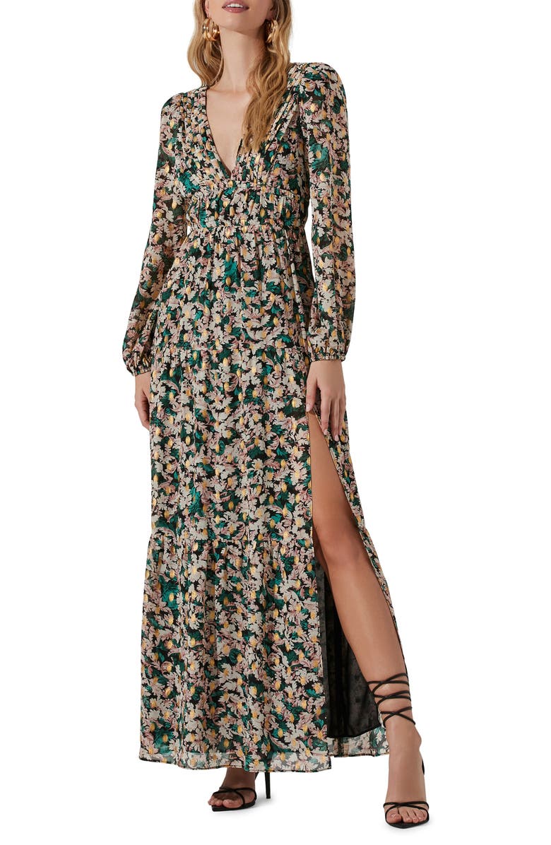 ASTR the Label Francesca Long Sleeve Maxi Dress, Main, color, 