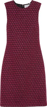 ST. JOHN Honeycomb Tweed Sleeveless Sheath Dress