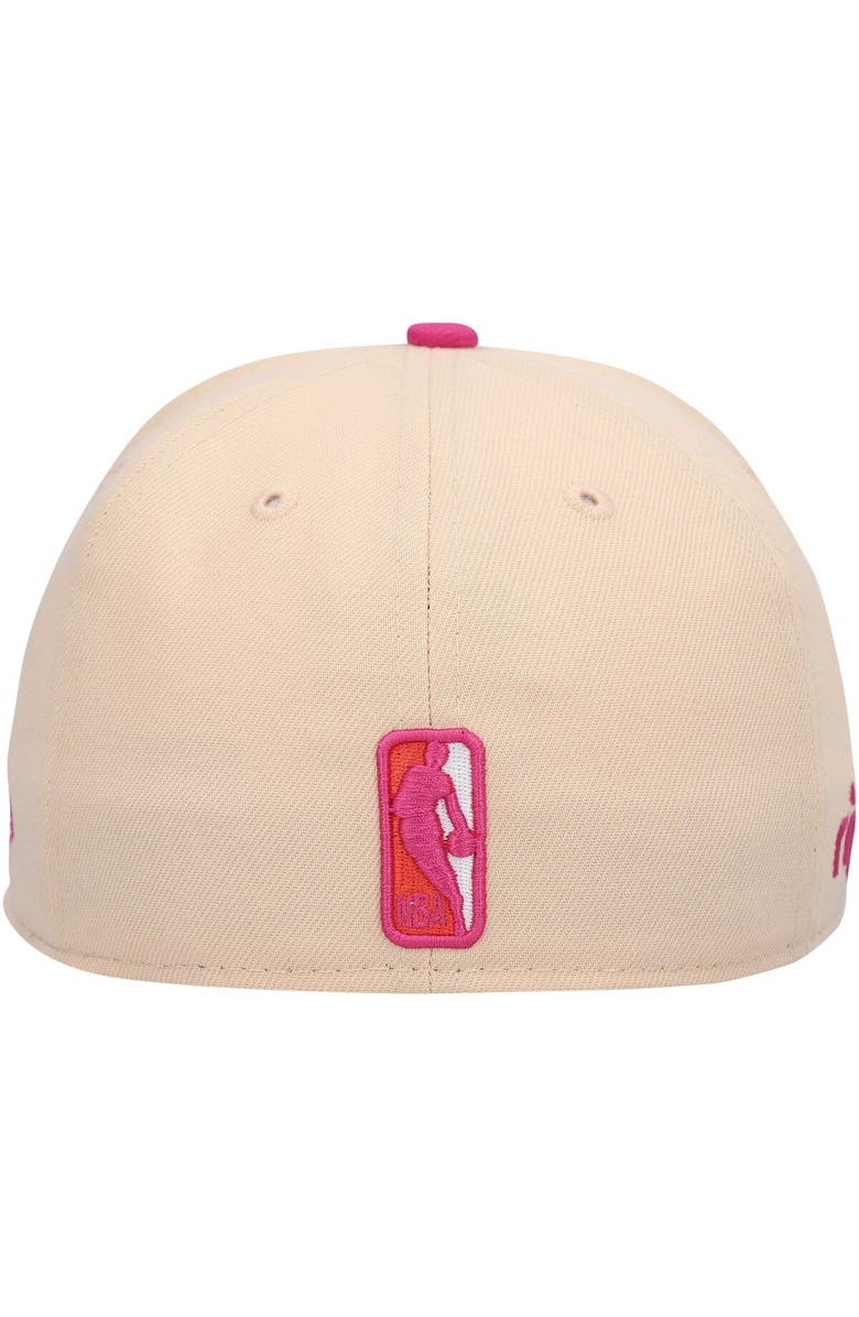 New Era Men's New Era Orange/Pink Portland Trail Blazers Passion Mango 59FIFTY Fitted Hat, Alternate, color, 