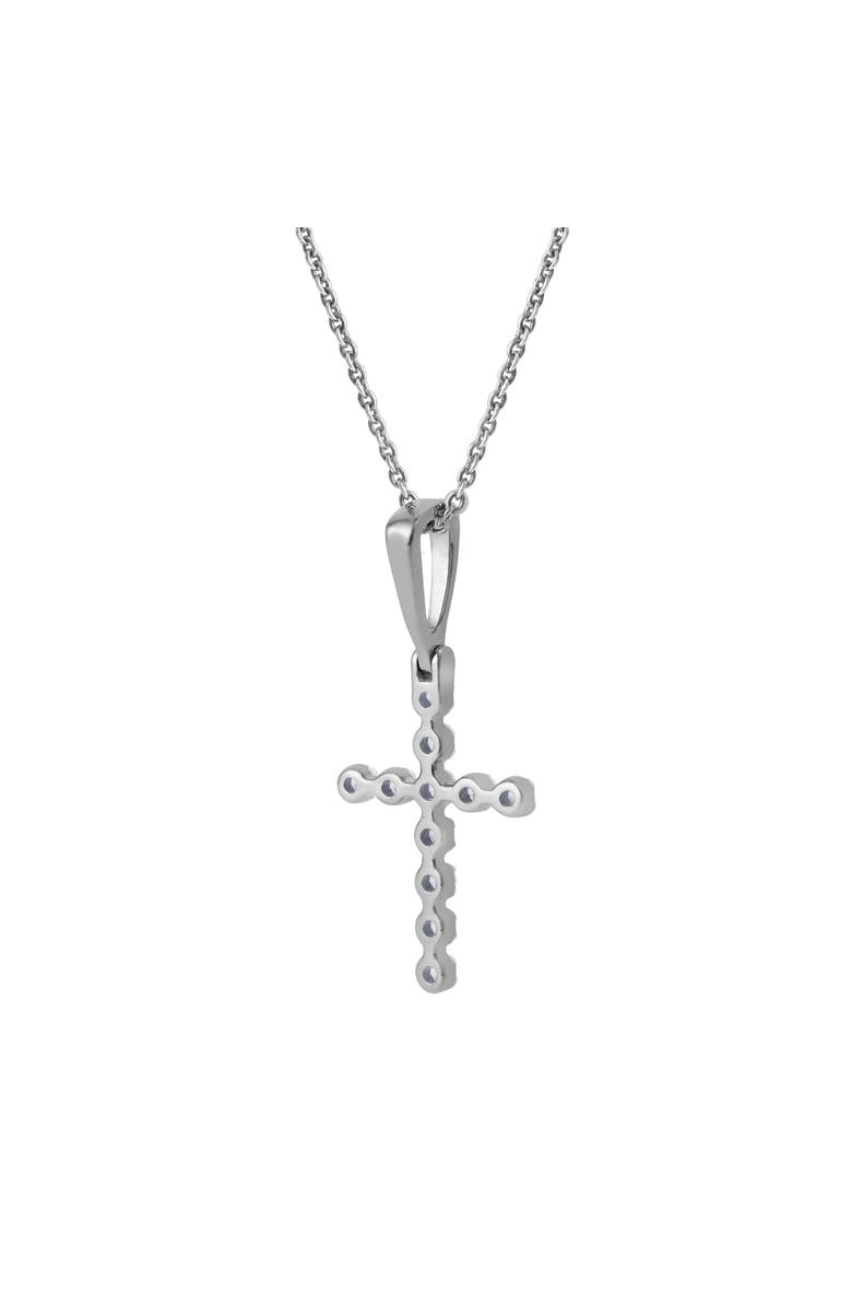 LuvMyJewelry Auralisse Cross 14K Gold Diamond Pendant - 0.3 Ct, Alternate, color, 14K White Gold