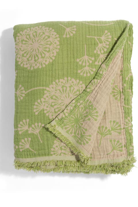 Dandelion Reversible Organic Muslin Blanket