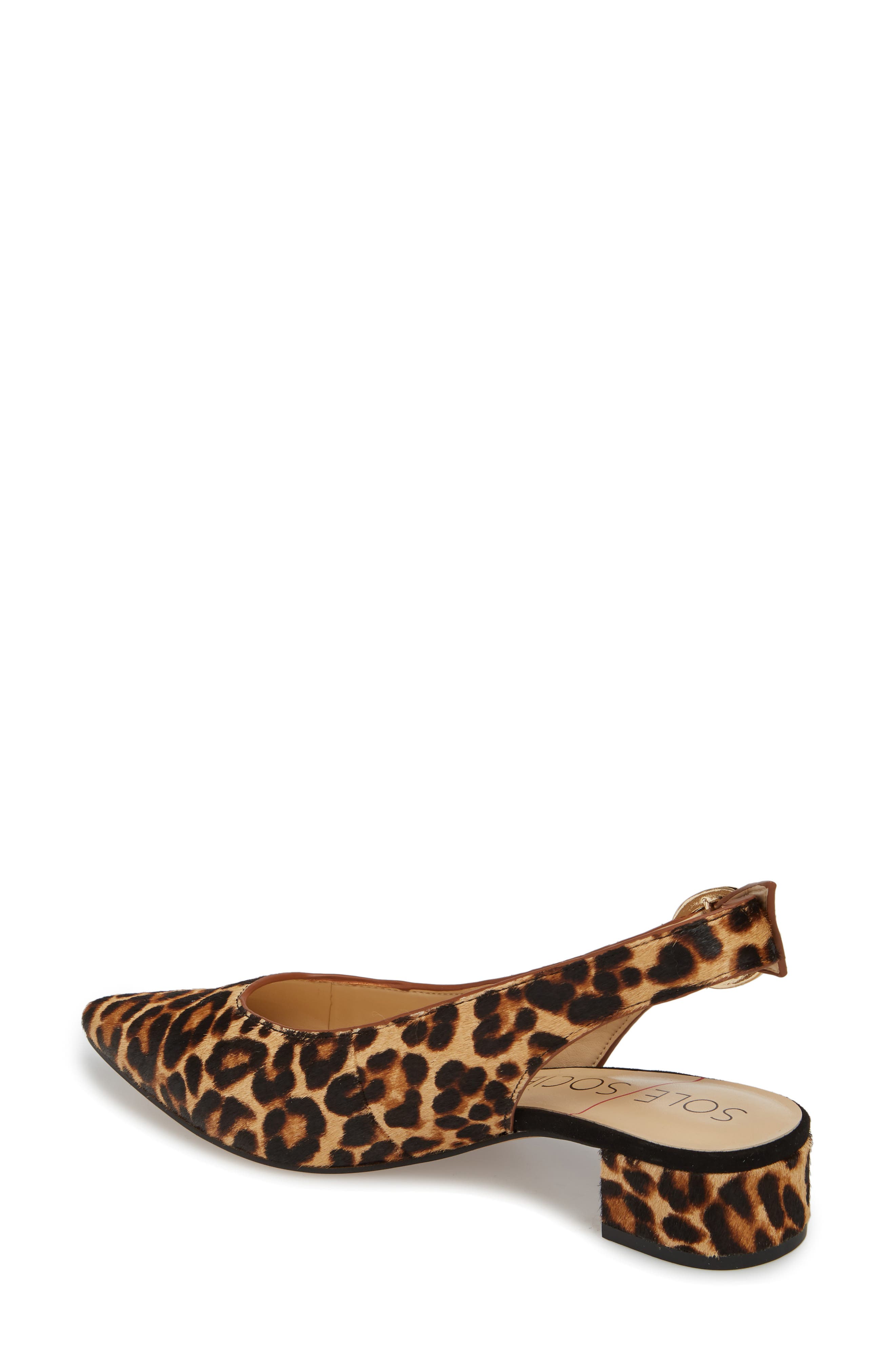 Mariol Slingback Pump, Alternate, color, FALL LEOPARD CALF HAIR