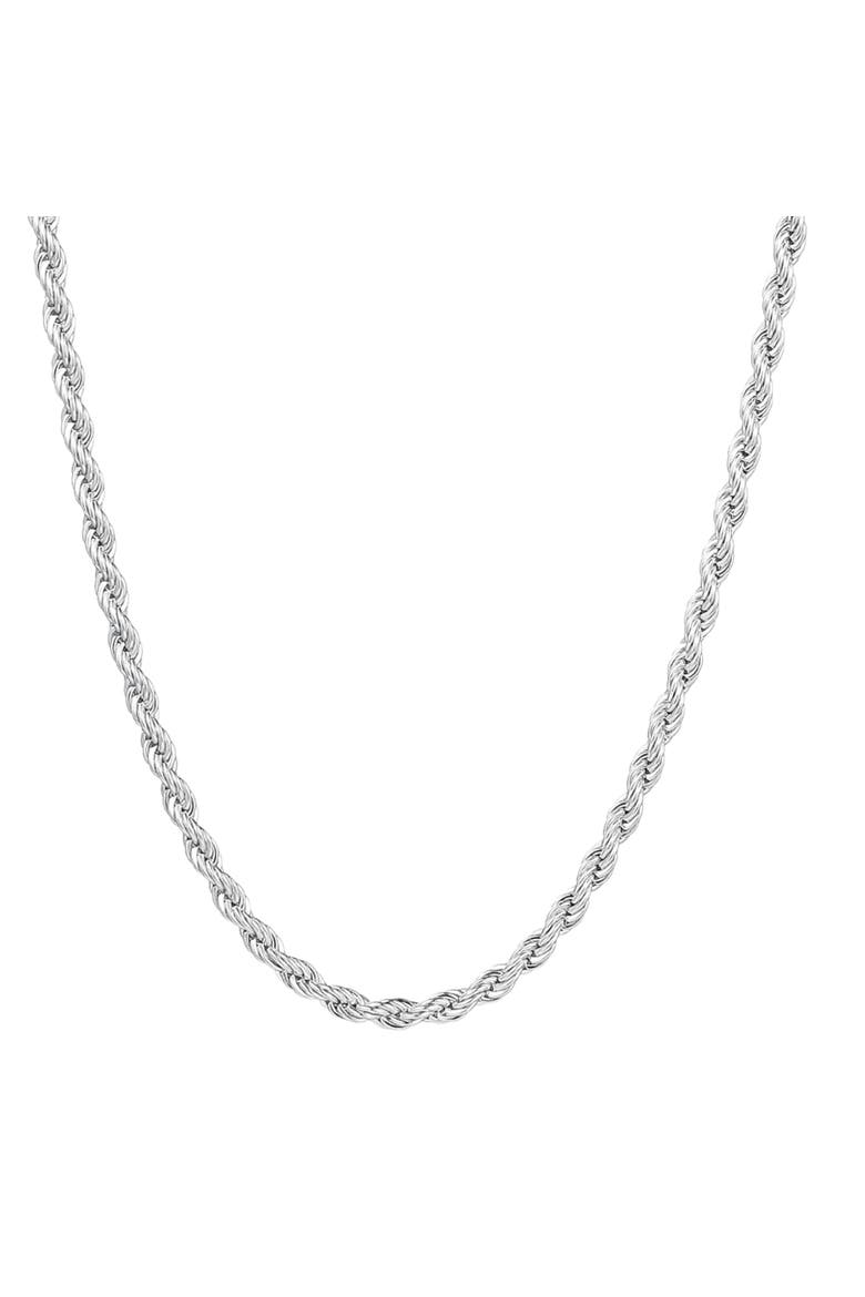 Sterling Silver Thick Twisted Necklace, Main, color, Silver